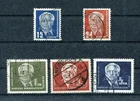 GDR No. 251 - 255 Canceled Pieck I 1950 (#79349)