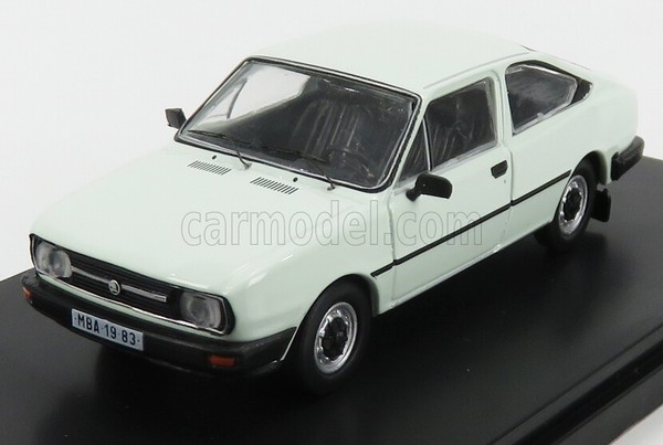 Abrex 1/43 Skoda Garde 1982 Weiss Modellbau Statisches Modell Diecast-image