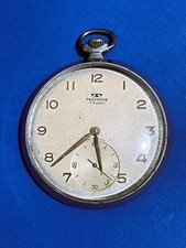 Technos Incabloc Pocket Watch   17 Jewels Swiss Made   Vintage