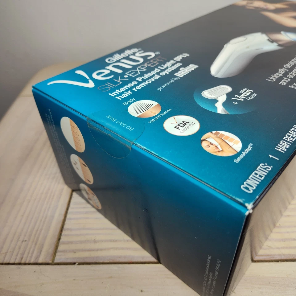 Nuevo sistema de depilación corporal láser Braun IPL Gillette Venus Silk 5 Expert 6029 Foto 4 de 4