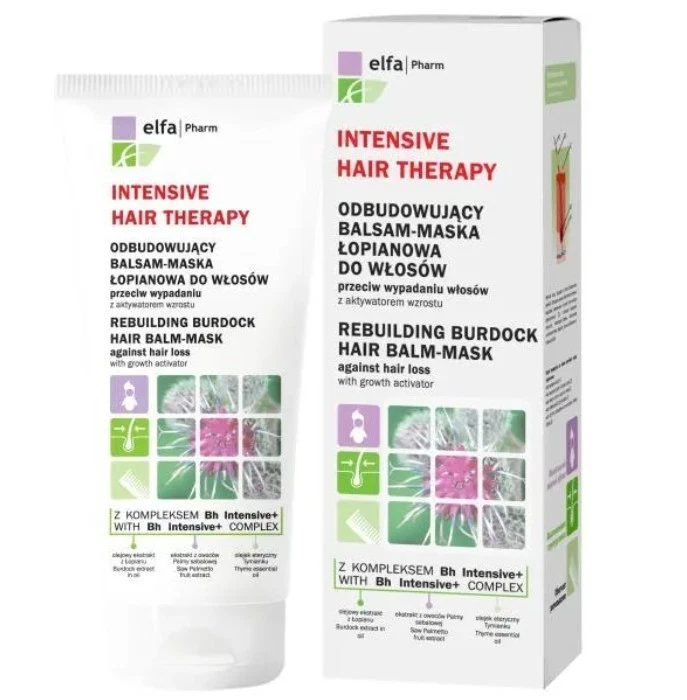 ELFA PHARM intensive hair therapy rebuilding burdock balm mask growth activator