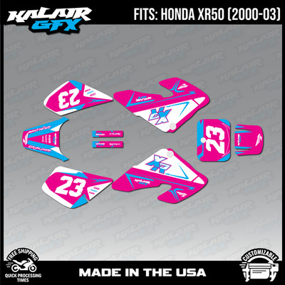 Graphics Kit for Honda XR50 (2000-2003) XR 50 Evader - Magenta