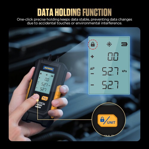Digital Manometer Differential Air Pressure Tester Meter Guage Tool -101~ 200Kpa - Picture 7 of 18