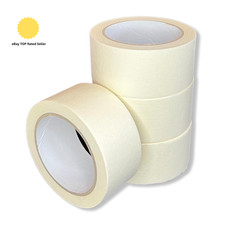 120M WIDE MASKING TAPE. 4 ROLLS. Thick Masking Tape for Painting and Decorating