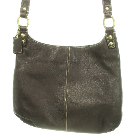 COACH Torba na ramię Crossbody Skóra Turn Lock Logo Charm Brązowy F19265 AO4 GY18 - Zdjęcie 3 z 9