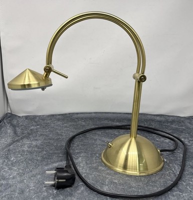 S641 Paul Neuhaus Tischlampe Messing Designlampe Halogen 4199-60 Vintage