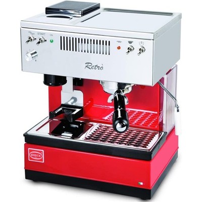 Quick Mill Siebträgermaschine Retrò Rot Espresssomaschine Kaffeemaschine