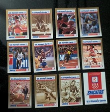 PROMO CARD SET: US OLYMPIC CARDS ATHLETICS 1992 from SNICKERS Set of 12