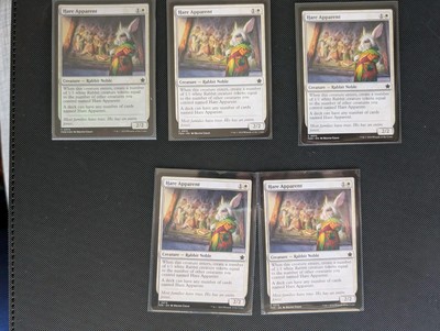 5X MTG Hare Apparent - FDN Foundations NM - Includes 1 Foil And 4 Non-foil