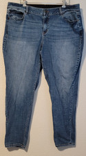 Venezia Women’s Jeans Size 18 Slim Tapered High Rise Stretch Blue