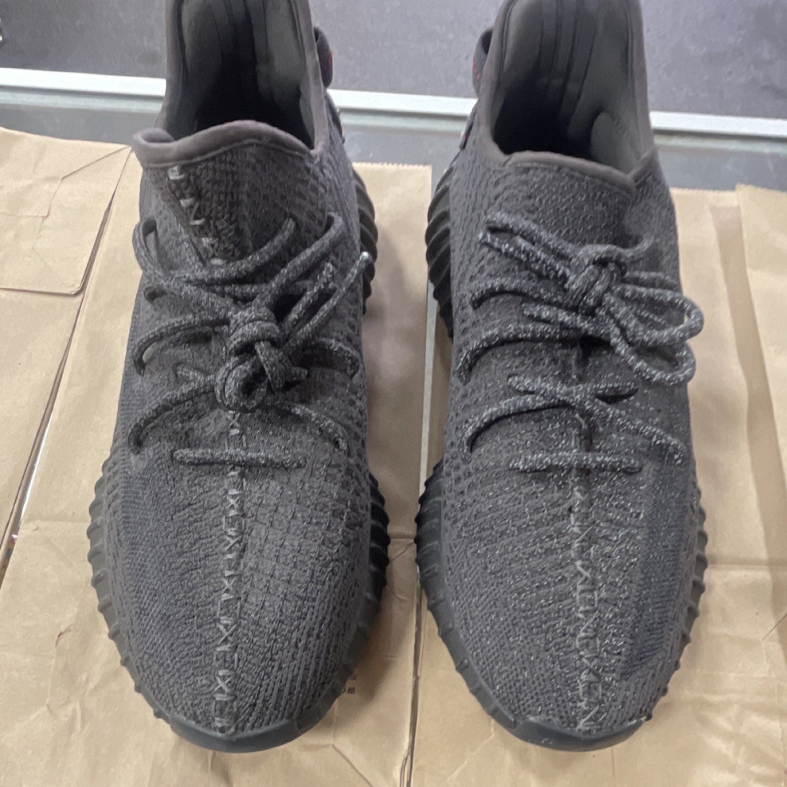 adidas Yeezy Boost 350 V2 Black Reflective FU9007 Primeknit Men  Sneaker no box 