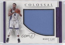 2016-17 Panini National Treasures Colossal Materials 4/30 Rudy Gay #29 a3q