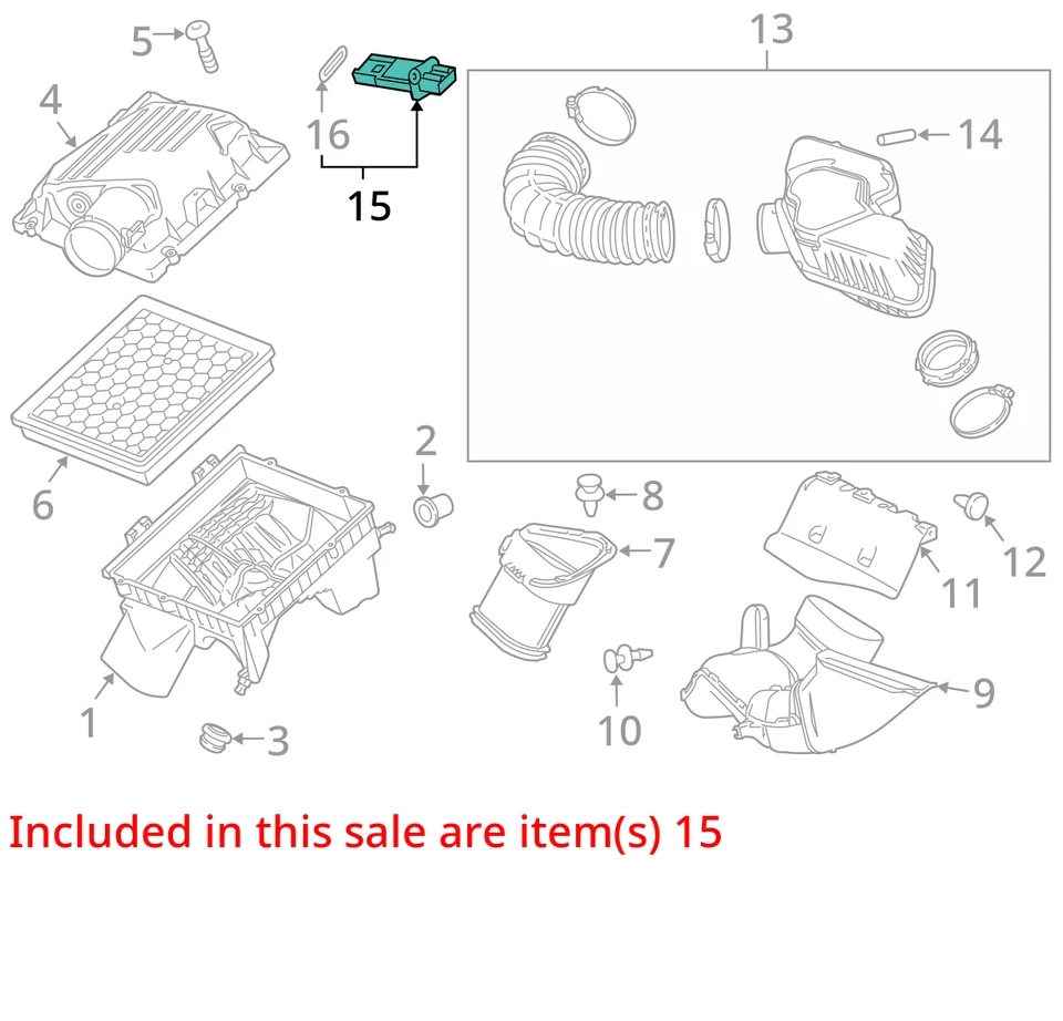 2006 Buick Rainier Mass Air Flow Meter Sensor MAF OEM 115K Miles - LKQ398337171 - Image 4 of 4