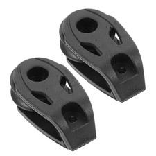 2 Pcs Pulley Blocks Nylon Single Aluminium Rope Horizontal Marine