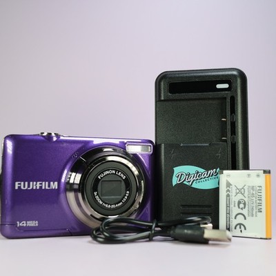 Fujifilm Digital Camera FinePix JV300 14.0MP Purple Tested Full