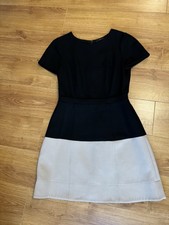 BCBG MAXAZRIA Hanna Colour Block Black & Tan Dress Size 8
