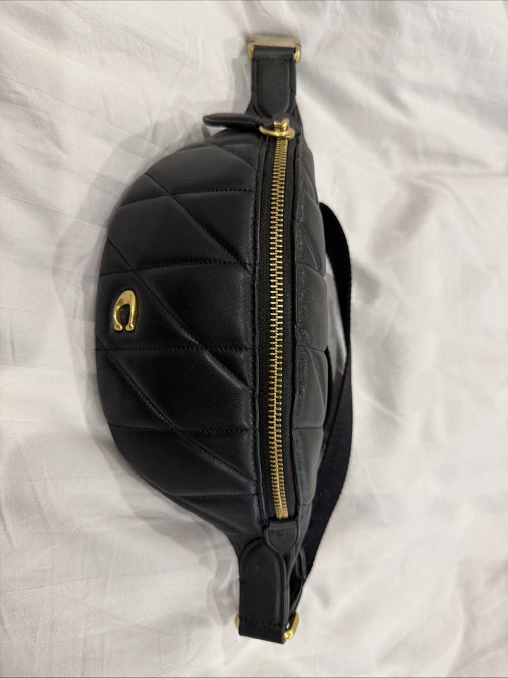 Сумка для ремня Coach Essential с подушкой для квилтинга черная CR506 - Изображение 2 из 4