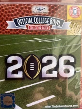 2026 COLLEGE BOWL CFP PLAYOFFS CHAMPIONSHIP JERSEY PATCH FOOTBALL SHIPS NOW!