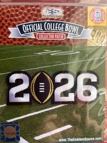 2026 COLLEGE BOWL CFP PLAYOFFS CHAMPIONSHIP JERSEY PATCH FOOTBALL SHIPS NOW! - Picture 1 of 2