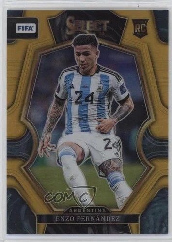 2022-23 Panini Select FIFA Mezzanine Gold Prizm 1/10 Enzo Fernandez #147 1o2