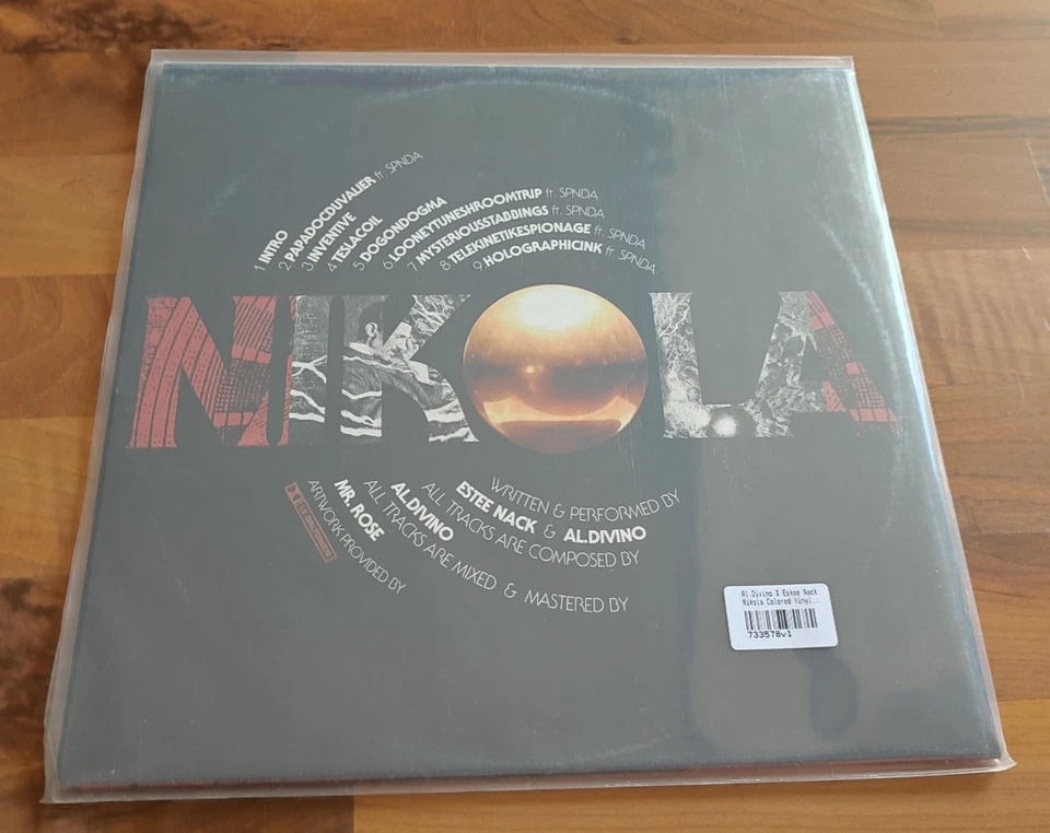 ESTEE NACK X AL DIVINO NIKOLA WHITE VINYL LP FXCK RXP GRISELDA - Bild 2 von 3