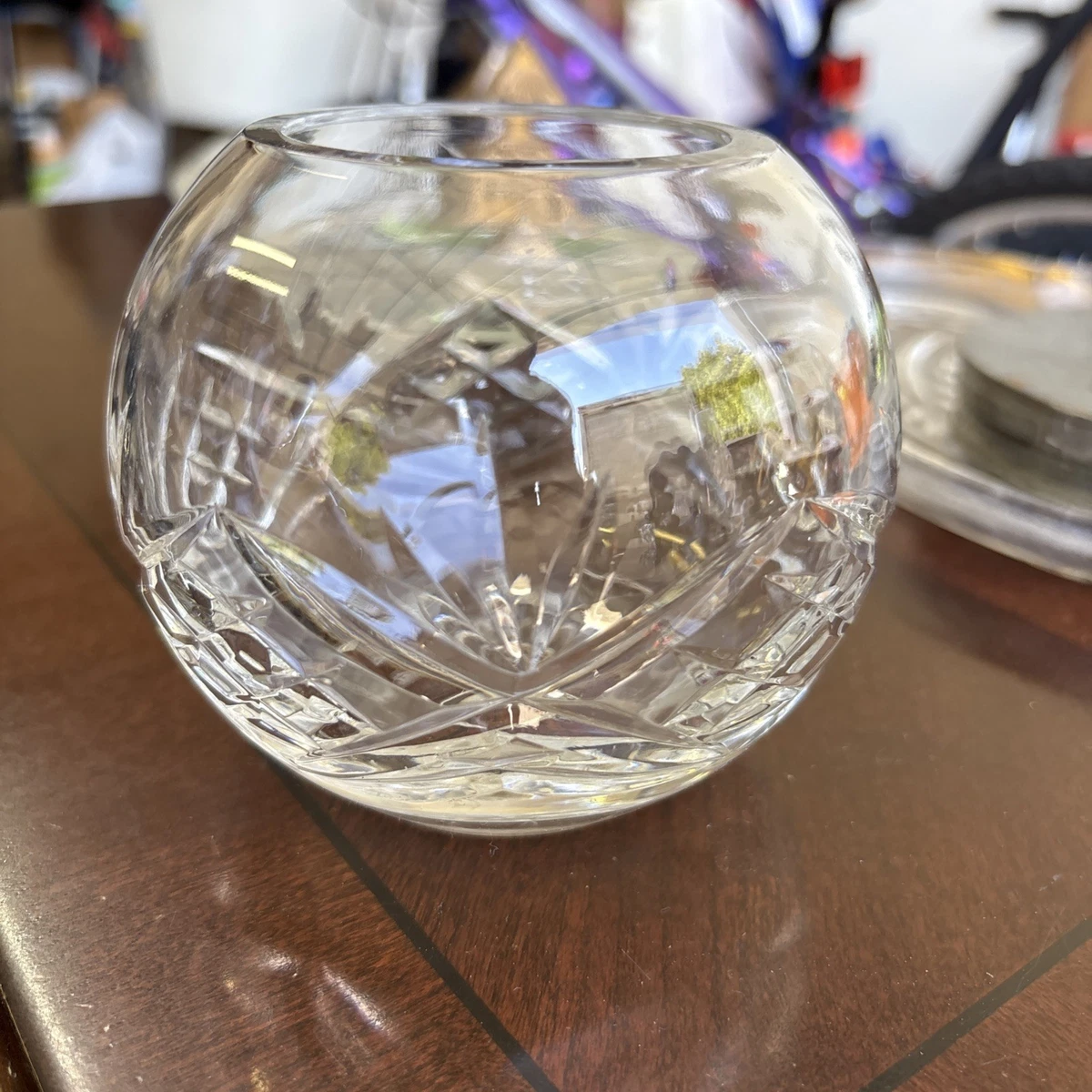 Crystal Rose Bowl Indiana Vintage Cut Glass for sale | eBay