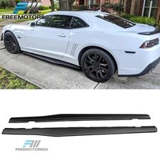 Fit 10-15 Chevrolet Camaro IKON Style Side Skirt Rocker Panel Extension PP