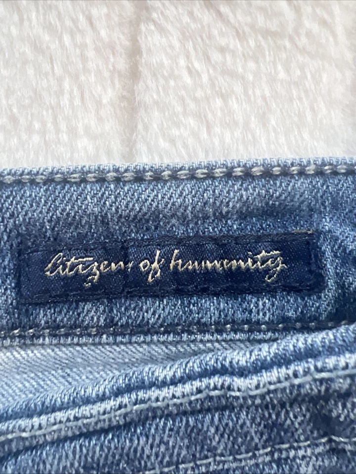 Pantalones de mezclilla elásticos Citizens of Humanity 32 Kelly 001 cintura baja corte boot Foto 3 de 4