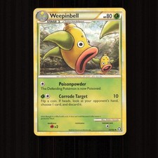 Weepinbell 53/102 Uncommon HGSS Triumphant Pokemon Near Mint