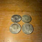 1964 Lot Of 4  Kennedy Half Dollars 90% Silver Circulated Ungraded