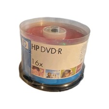 HP 50-Pack 16X DVD-R Writable DVD Discs 4.7GB 120 min NEW SEALED