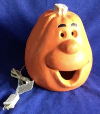 Vtg 1998 The Paper Magic Group Smiling Light Up Jack-O-Lantern Pumpkin Blow Mold