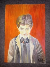 Egon Schiele (Handmade) Drawing on antique paper Signed and Sealed size 21x29.5