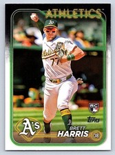 BRETT HARRIS  A's   RC  2024 TOPPS UPDATE #US199
