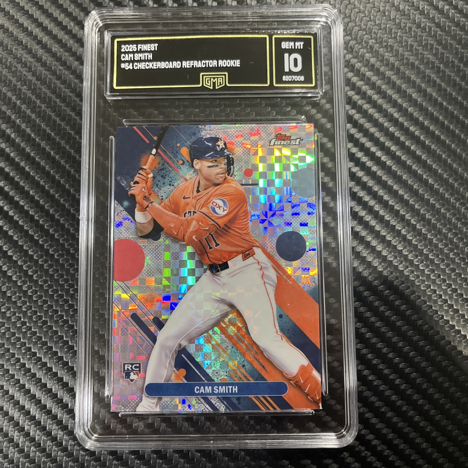 2025 Topps Finest - Cam Smith #54 Checkerboard Refractor (RC) Gem Mint 10