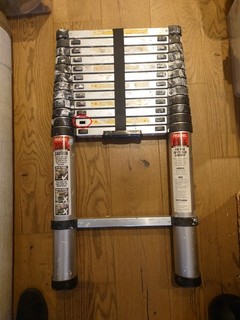 Prodec Telescopic Ladder 3.8m Click 'n Climb Multi Purpose 2 Steps don't lock