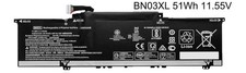 51Wh 11.55V BN03XL Battery for HP L77034-005, L76965-271, HSTNN-DB9N, HSTNN-OB1O