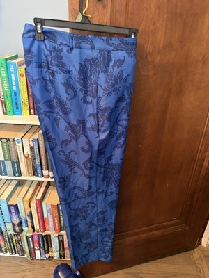 Women s Silky Fabric Trousers In Blue and Navy Color