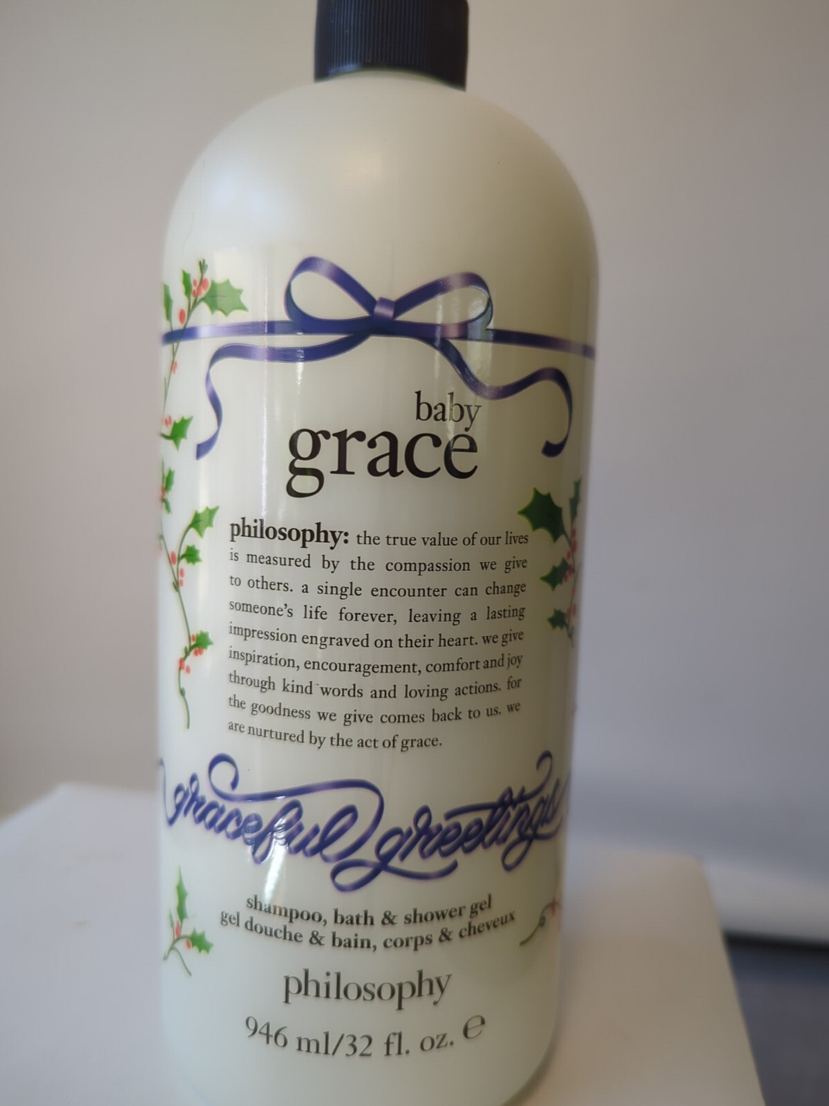 DISCONTINUED Philosophy Baby Grace Shampoo Bath & Shower Gel 32 oz New