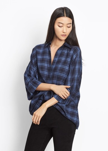 NWT Vince Plaid Oversized Pullover 