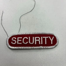 White & Red SECURITY GUARD Patch T058
