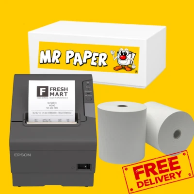 MR PAPER Epson TM-T88V Thermal 80mm Paper Rolls - Box of 20