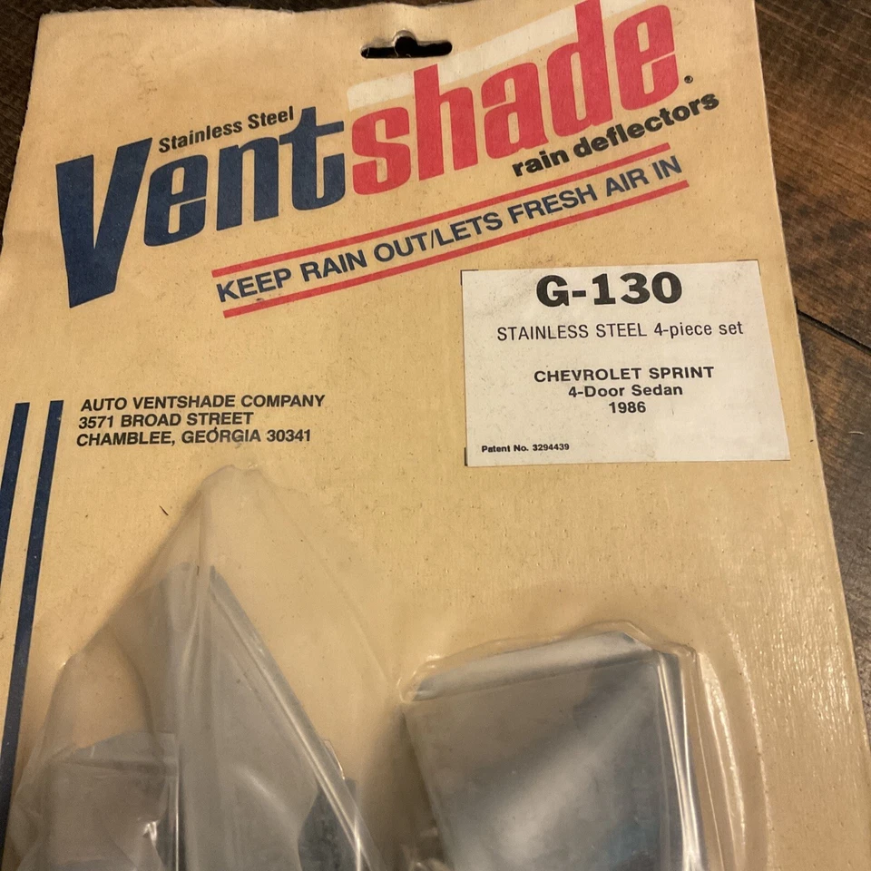 AVS para Chevy Sprint 4 puertas sedán visera de ventilación deflector de ventana de colección Nuevo de Lote Antiguo Foto 2 de 4