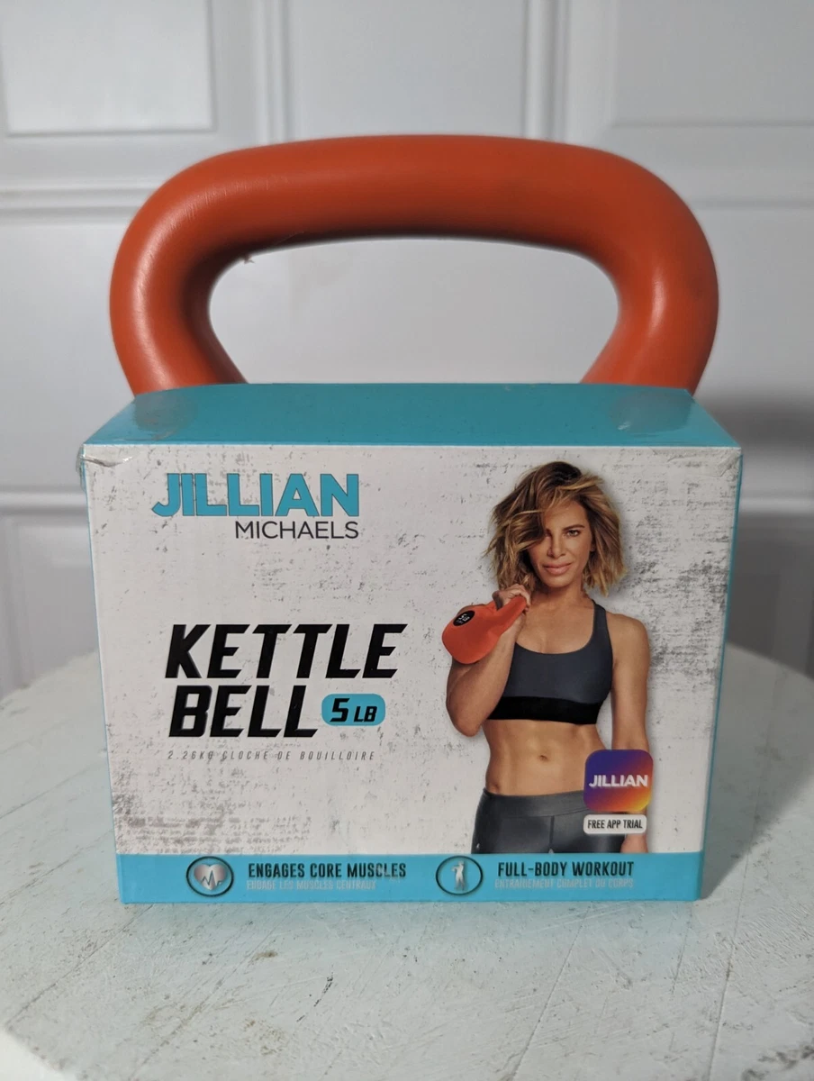 Jillian Michaels Single 5 Lb Kettle Bell Gym Weights Dumbbell