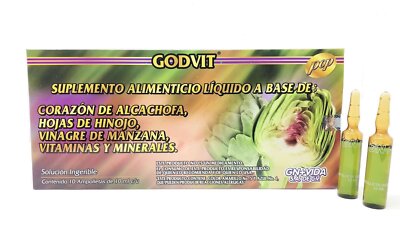 Ampolletas de Alcachofa GN+Vida Artichoke Vials 10 Day Supply FREE SHIPPING