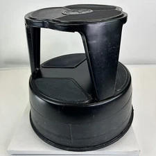 Vintage Kik Step Kick Step Stool with Wheels Kitchen Household Rolling Stool