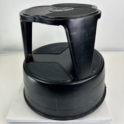 Vintage Kik Step Kick Step Stool with Wheels Kitchen Household