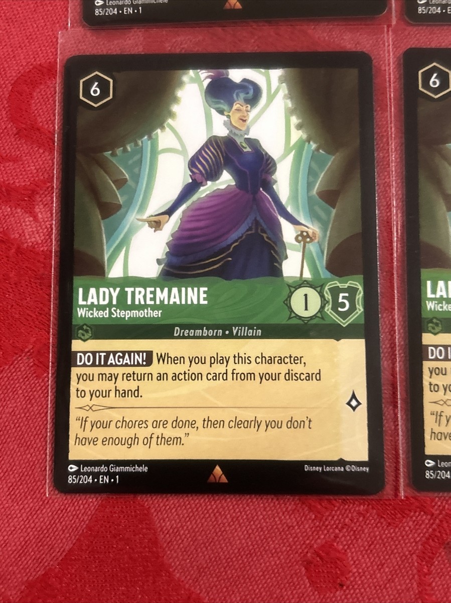4x Disney Lorcana - Lady Tremaine - Wicked Stepmother - 85/204