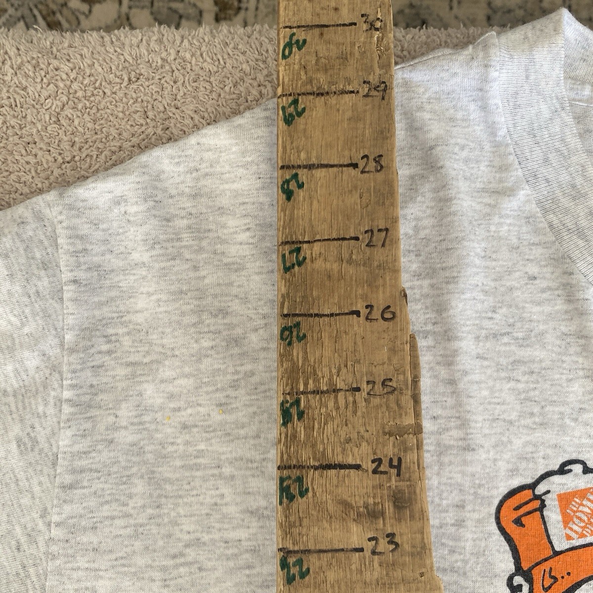 VINTAGE Home Depot Shirt Adult Extra Large XL Gray 90s Made