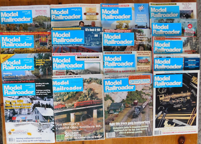 INVENTORY マガジン VTG Lot of 17 Model Railroader Magazines 1978-1993 N Scale